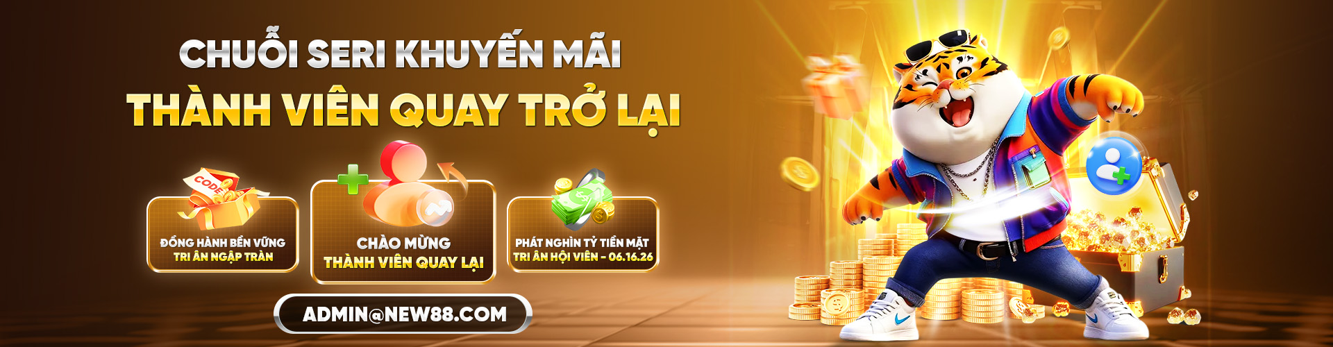 Chuỗi Seri khuyến mãi thành viên quay trở lại New88